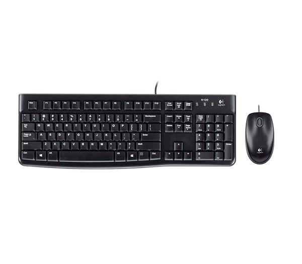 Logitech MK120 Clavier USB Black Keyboard & Mouse  Keyboard (920-002565)