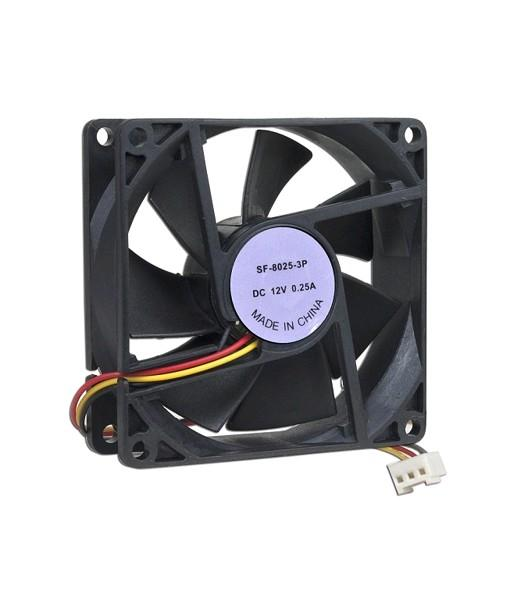 Bulk Case Fan - Black, 3"x3", 3 Pin Connector - SP-8025-3P
