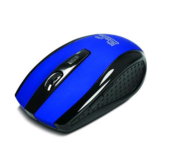 KlipX Optical Klever 2.4GHZ Wireless 6 button Blue Mouse (KMW-340BL)