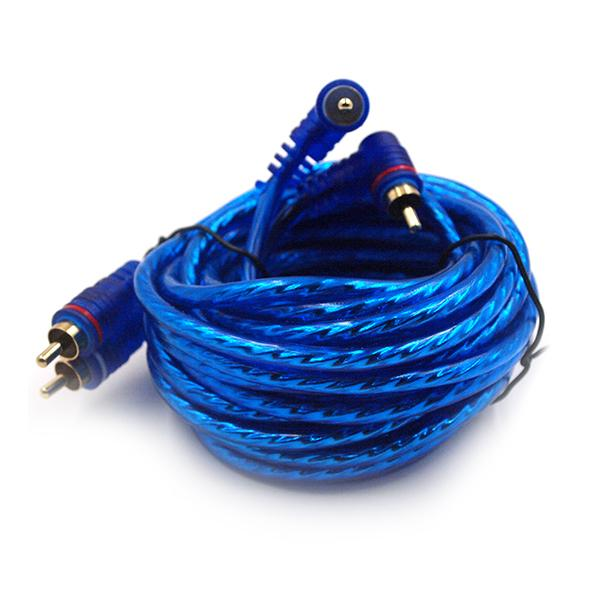 RCA Cable, Audio Left & Right, Blue Housing, 6M/18Ft CDE-0305-6