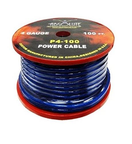 4 Guage Power Wire per ft Blue