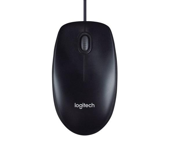 Logitech M100 Black Mouse right and left-handed - 910-001601