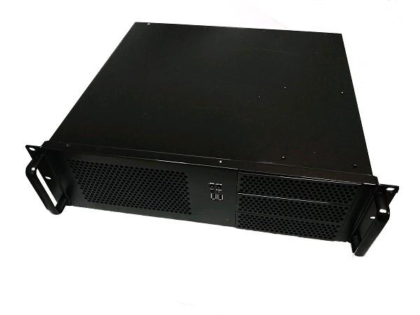 Computer Case, 3U Server Case, w/Mounting Rails, Black - CDE-1888