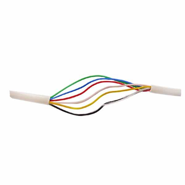 22 Gauge 6 Core Wire, White Jacket, 500ft - CSTR22-6C