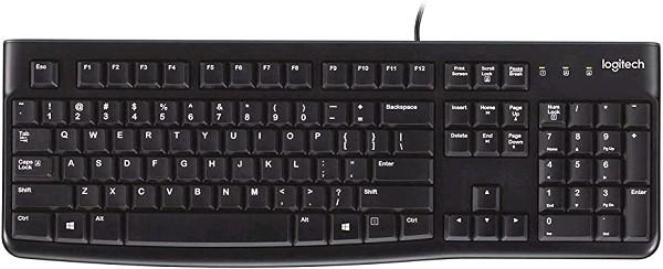 Logitech K120 USB Black Clavier Keyboard (920-002478)