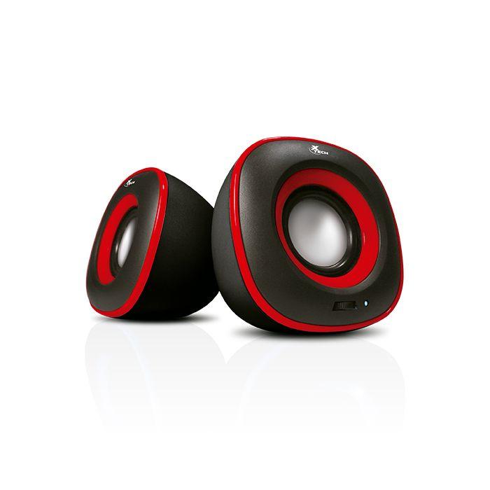 Xtech Multimedia Speaker Red 2.0 6W USB Stereo Speaker System 3.5mm (XTS-115RD)