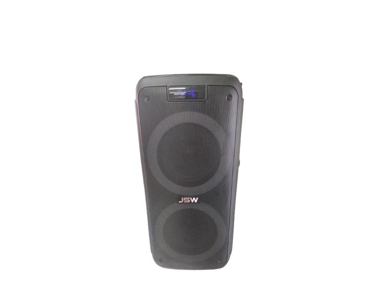 JSW 10" x 2 Bluetooth Speaker Box w USB/SD/FM/MIC/ with Builtin battery - JM-589910