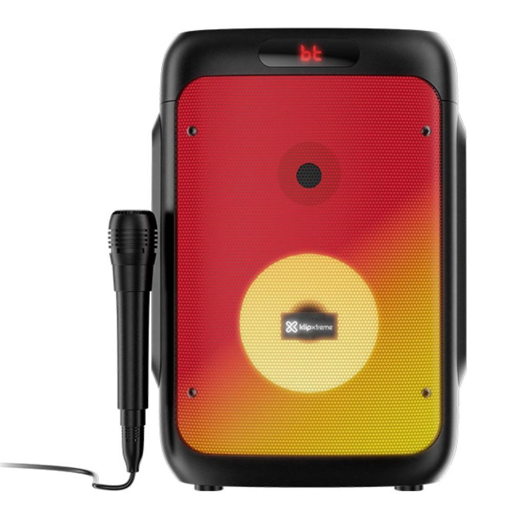 Klipxtreme BoomFire X Wireless Portable Bluetooth V5.0 TWS Speaker System W/ 1500Watts , 1 Wired Microphone,Multi- Adjustable flame LED lights , USB /SD (KLS-652)