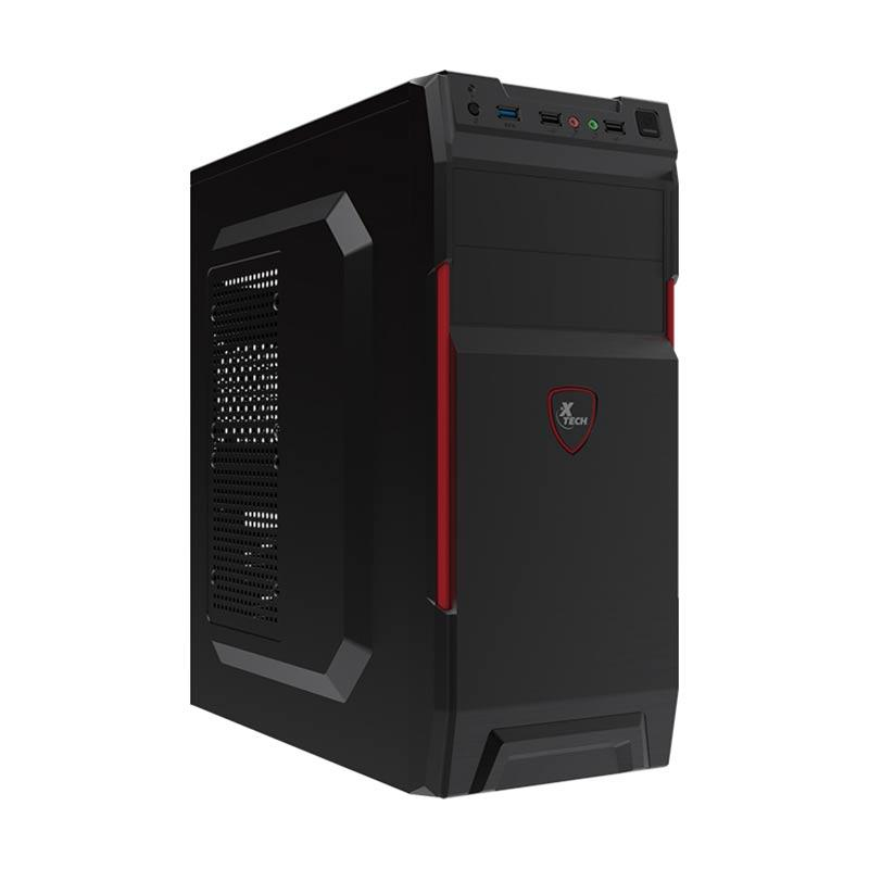 Xtech  XTQ-214 ATX Red and Black  Computer Case With 600W power supply (CS513XTK11)