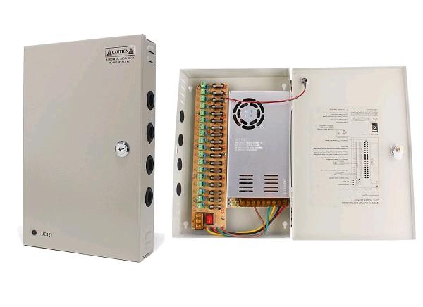 CCTV Power Supply - DC Output: 12V/30A AC Input: 110V/220V - Model: S-360-12 18C