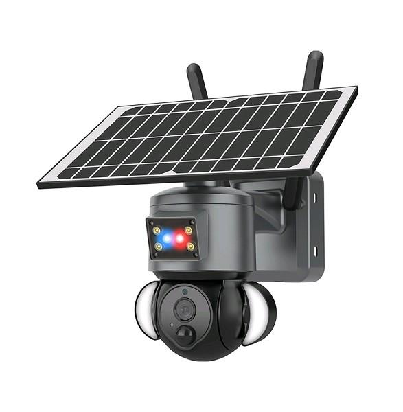 ColorHD 6MP 4G Outdoor & Solar Smart Security Camera; Dual view, Human Tracking & Night Vision/ Pan and Tilt / IP66/ 2 Way audio/ (ST-538-6M-4G-GL)