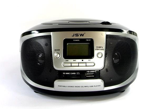 JSW CD/MP3/USB/SD Radio Player - JM-3300-MP3 Silver