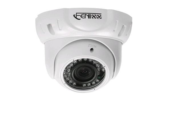Fenixx Sureveillance Camera, QF-801-70T, 1/3" Sony Lens, 650 TVL, Metal Housing, Infrared, 3.6mm - 12mm Lens, w/Adapter, White